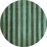 Ahgly Company на закрито кръг абстрактно светлосини килими от модерна зона, 3 'кръг