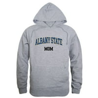 Albany state University Golden Rams Mom Mom Fleece Hoodie Sweatshirts White Medium