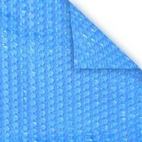 Материя на басейна Deluxe 3 -годишно синьо слънчево одеяло за надземни басейни, овални - крака