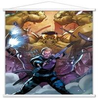 Marvel Comics - Hawkeye и Hulk - Secret Empire Wall Poster с дървена магнитна рамка, 22.375 34